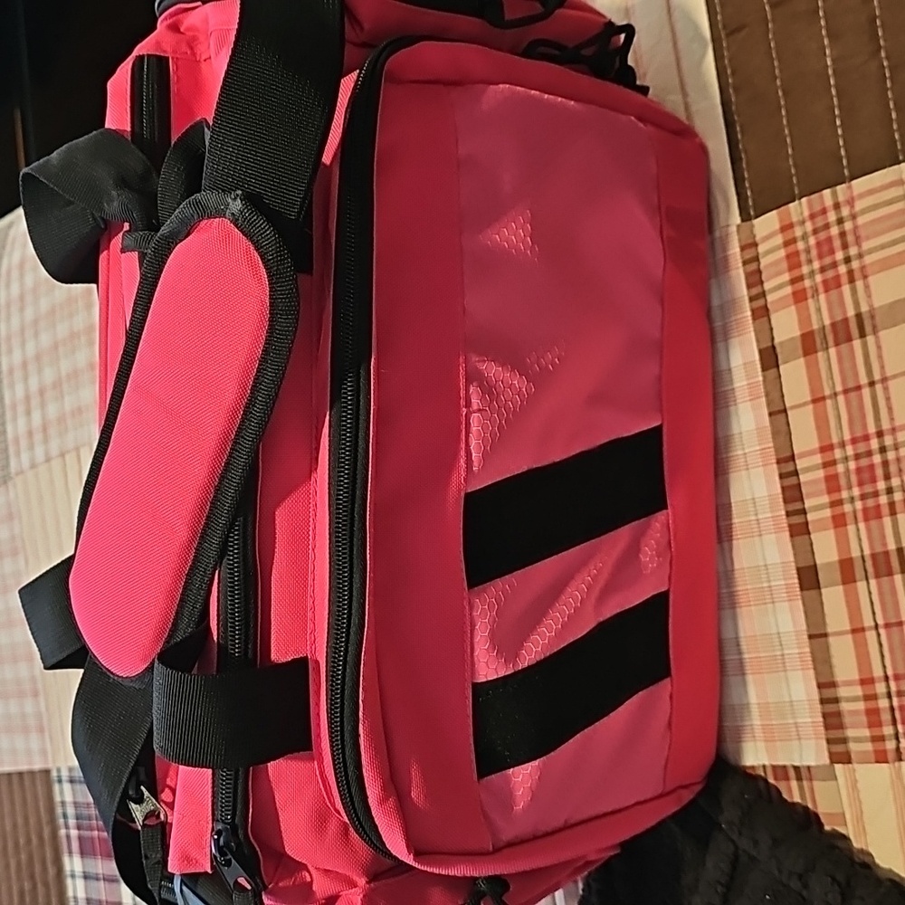 Vibrant Pink Rnage Tactical Bag with Black Stripes - Picture 10 of 10